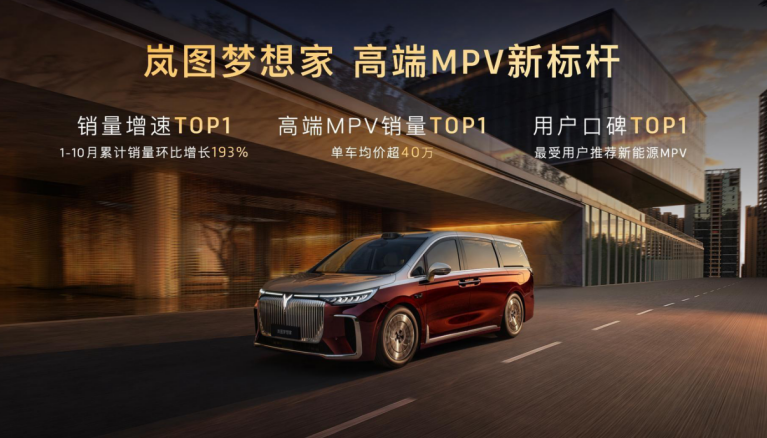 旗舰中的旗舰 顶峰上的新峰！岚图梦想家山河耀世登场 售价70.99万元...